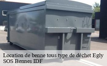 Location de benne tous type de déchet  egly-91520 SOS Bennes IDF