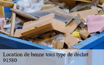 Location de benne tous type de déchet  etrechy-91580 SOS Bennes IDF