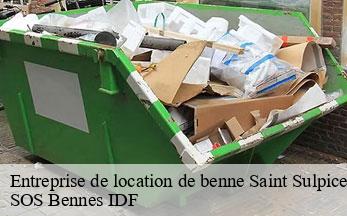 Entreprise de location de benne  saint-sulpice-de-favieres-91910 SOS Bennes IDF