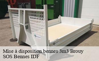 Mise à disposition bennes 3m3  brouy-91150 SOS Bennes IDF