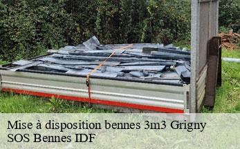 Mise à disposition bennes 3m3  grigny-91350 SOS Bennes IDF