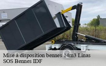 Mise à disposition bennes 14m3  linas-91310 SOS Bennes IDF